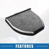 ABSOPRO Cabin Air Part X X for Mercedes and Benz AMG GT Polyurethane Gray Filter, Number 2128300318, 10.91" 10.04" 3.03", (2017-2021),