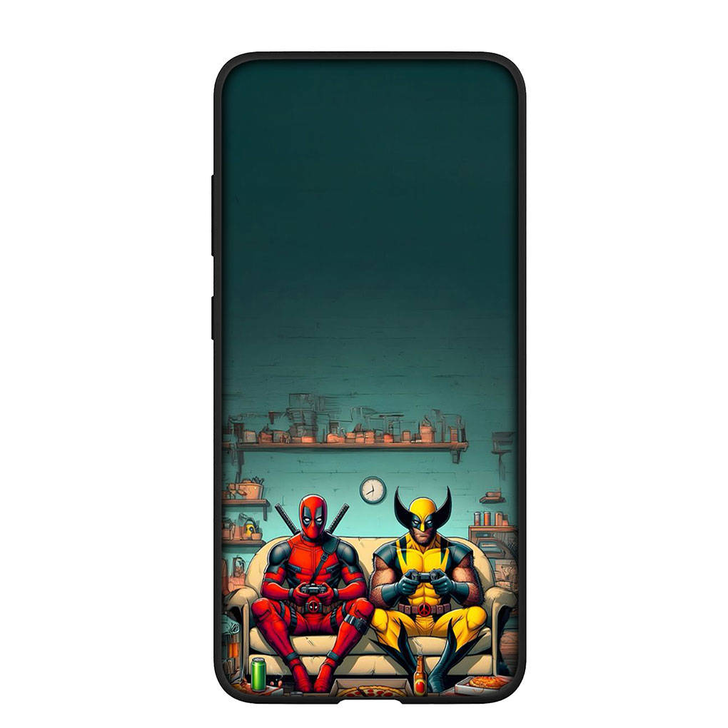 

Чехол для телефона Samsung Galaxy S25 S24 S23 iPhone 16 15 Xiaomi Redmi Note 14 13 12 16E X 11 Pro Max OPPO Moto Huawei Cartoon Wolverine Deadpool Cover for iPhone (6 Plus)(6S Plus) олений