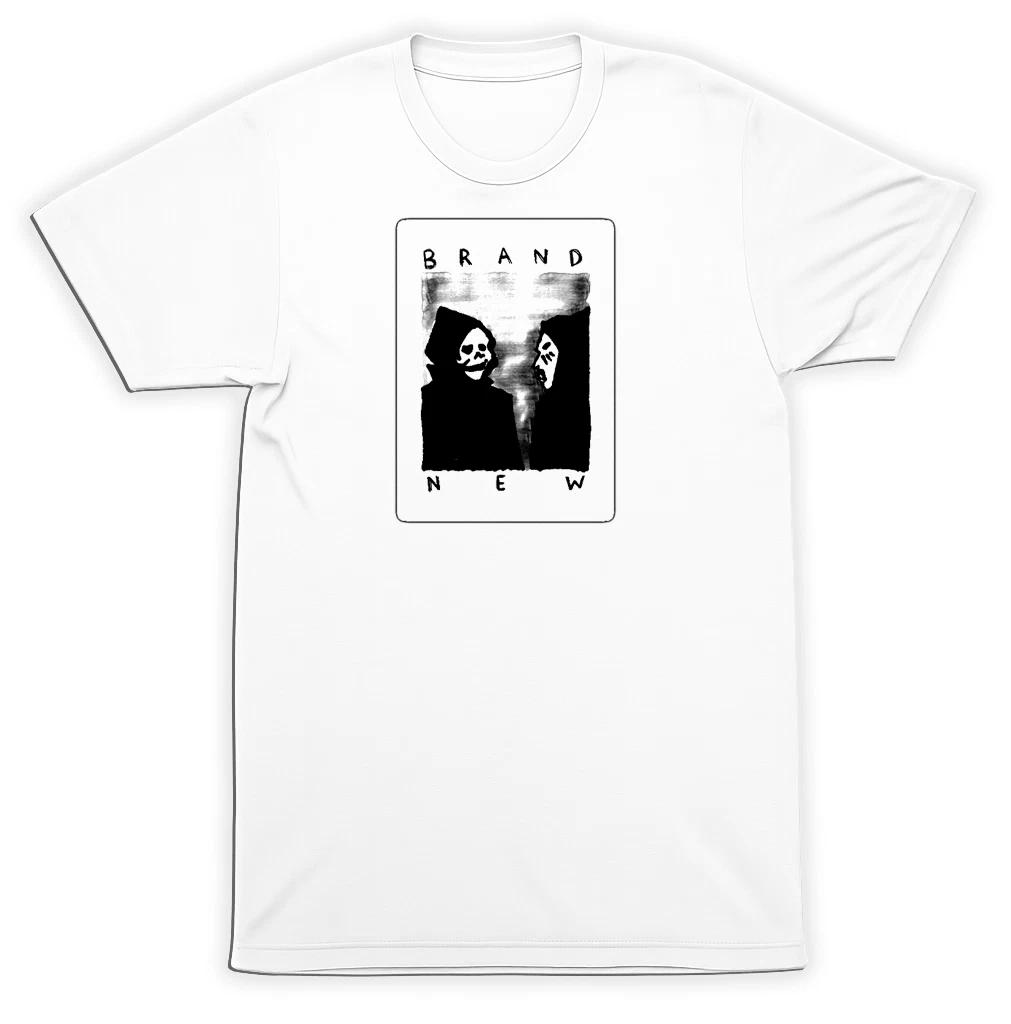 

Brand New Skull Skeleton Card T-Shirt – The Devil & God emo Emo Rock Band Tee S