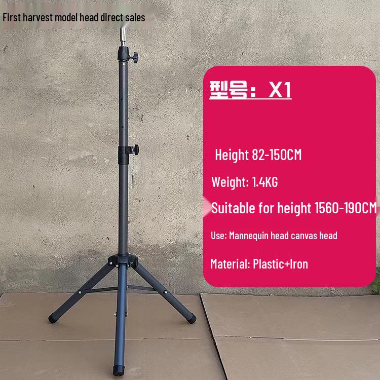Rotatable Telescopic Mannequin Head Stand for Hairdressing and Haircutting