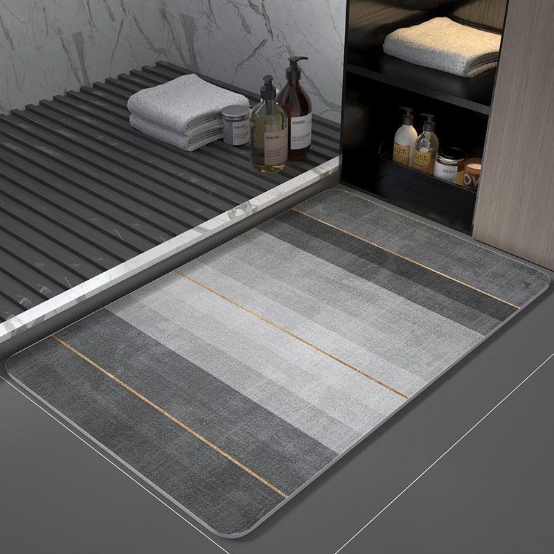 Kieselgur Badezimmerbodenmatte Modernes leichtes Luxus Badezimmertürmatte Wasseraufnahme rutschfest Fußmatte Schnelltrocknende Toilettentürmatte