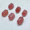 Natural Strawberry Quartz Double Point Beads for DIY Bracelets