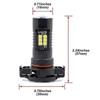 Compatible with Jeep Compass 2017-2019 2-Piece Xenon White 5202 PSX24W LED Bulbs Canbus DRL