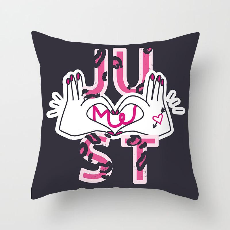 Kissenbezug mit rosa Leopardenmuster für Zuhause, Sofa oder Büro