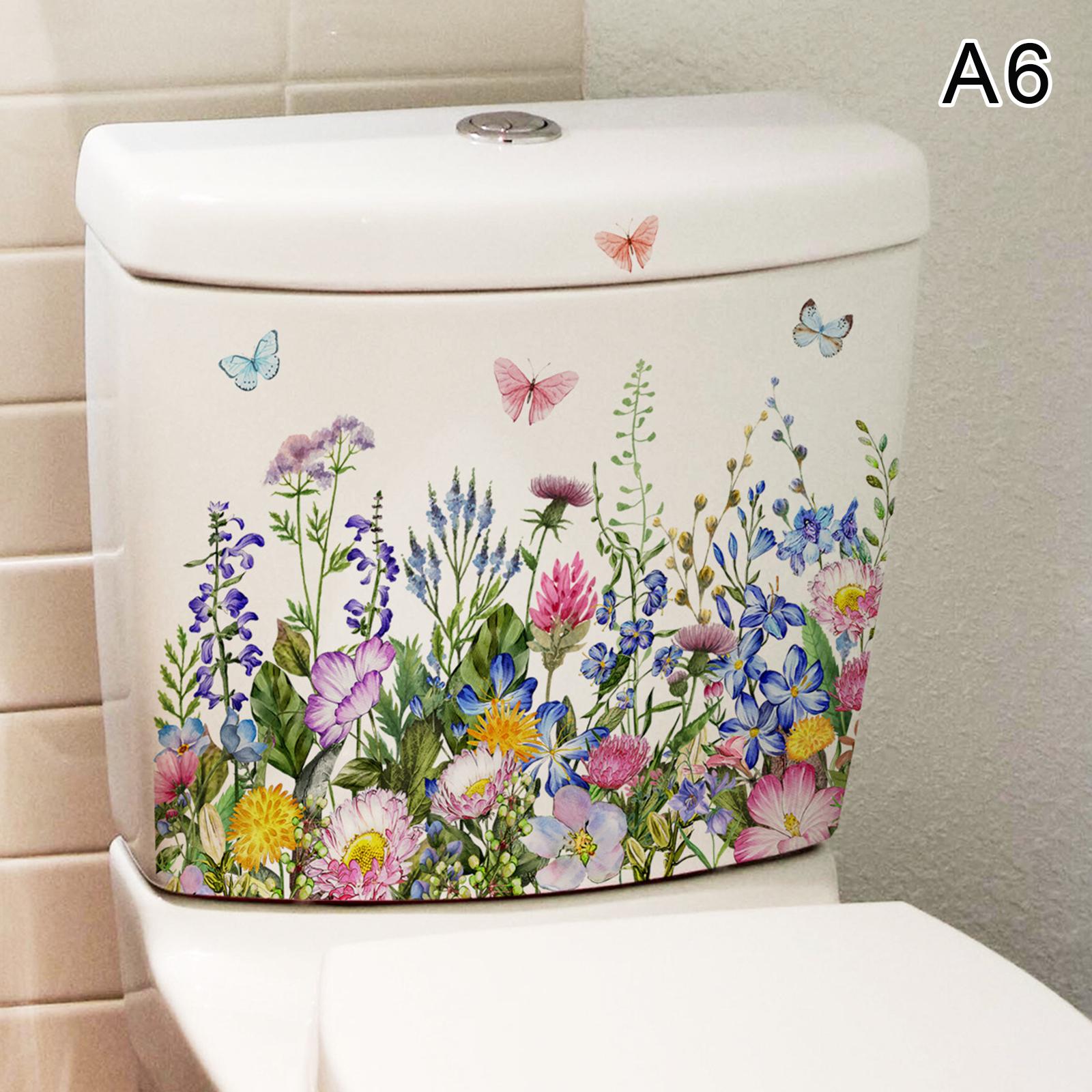 

Различные зеленые растения, цветы, настенные наклейки, декор для ванной комнаты, туалета, наклейки для гостиной, кабинета, украшение дома, самоклеящаяся фреска A6