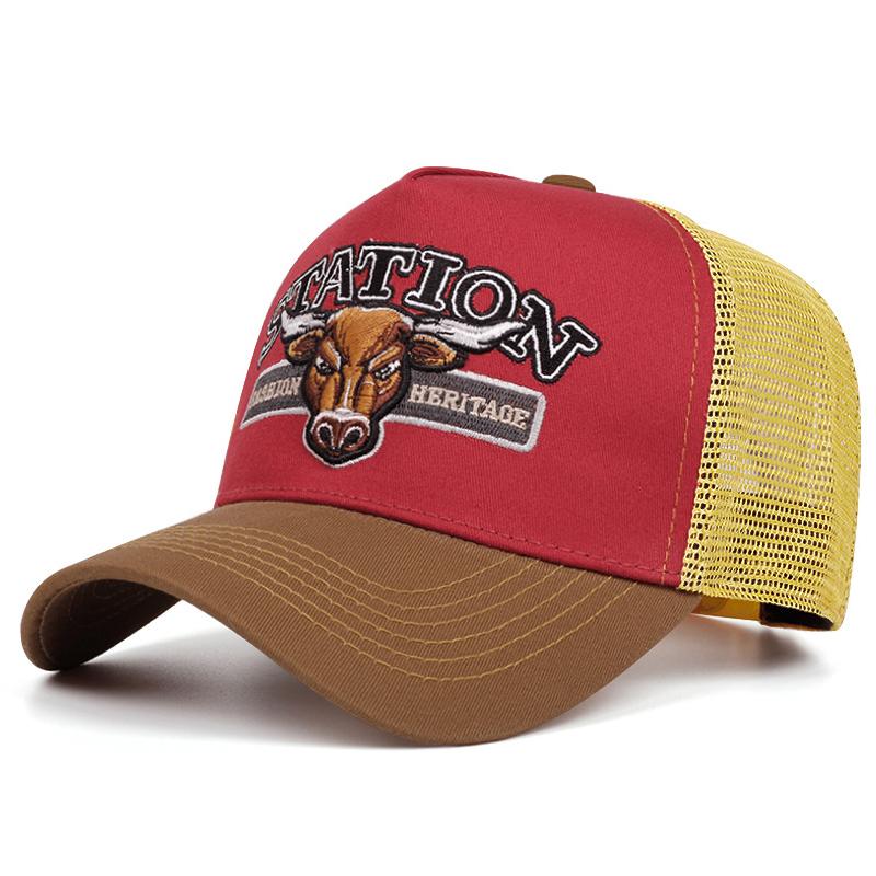 New Station Men'S Trendy Truck Hat Street Skateboarding Hat Hip Hop Hat Women'S Sunshade Baseball Hat Mesh Hat