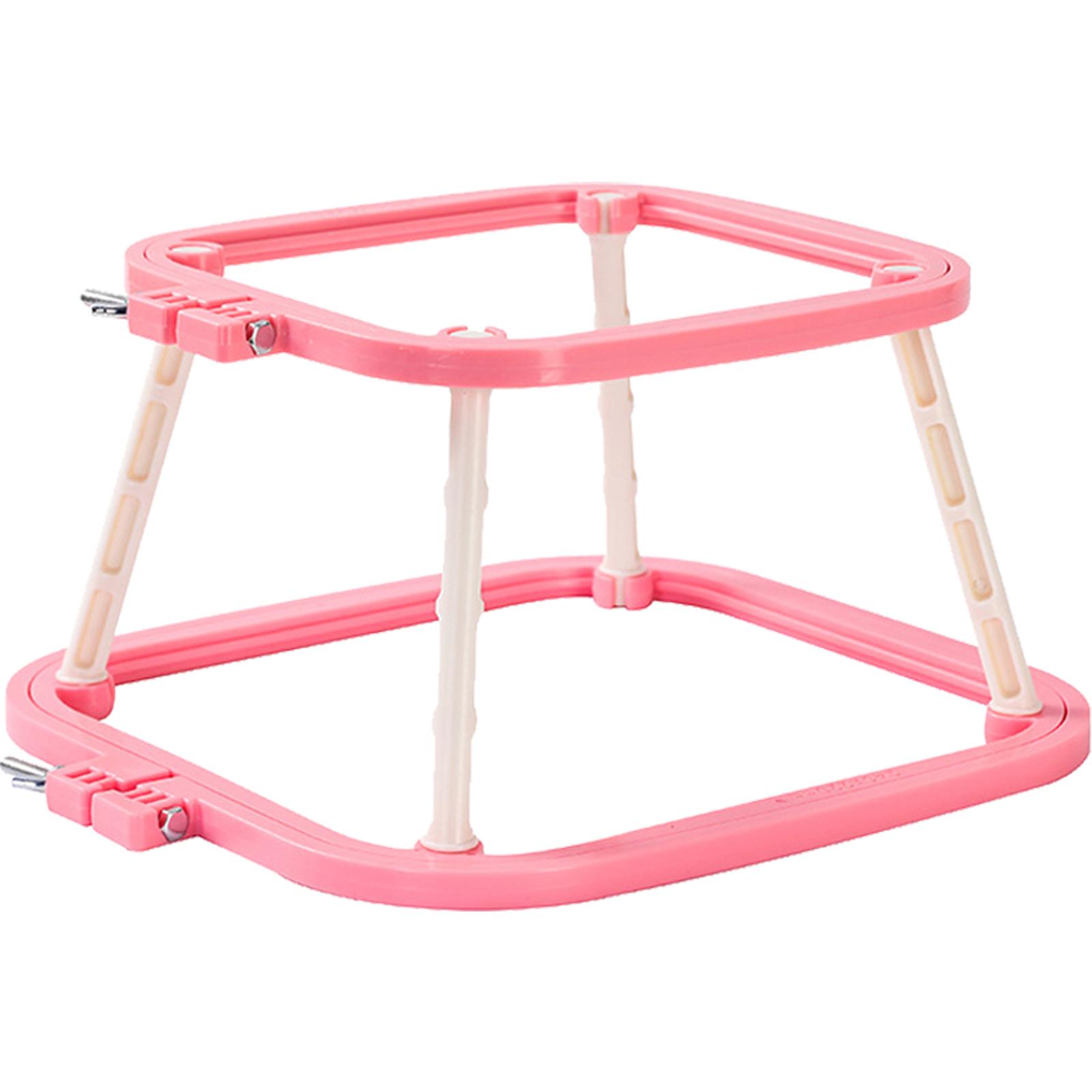 Стойка для вышивки крестом Многофункциональная двухъярусная рама для вышивания Съемная квадратная пяльцы 2 яруса для DIY шитья и рукоделия L