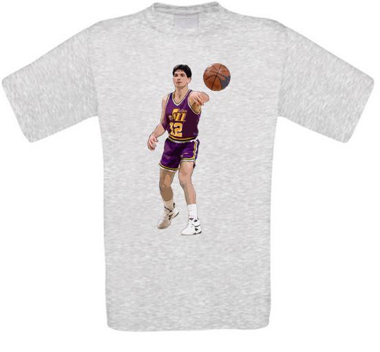 John Stockton Utah Basketball T-Shirt XXL