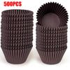 500 PEZZI Pirottini per Cupcake Carta Muffin Torta Stampini Contenitori Colore Unico Wrapper per Cupcake Accessori da Forno Cucina