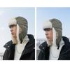 Croogo Pilot Russian Hat with Ear Outdoor Flight Aviator Hat Cap, Flaps, Winter, Skiing, Activities, Unisex, Cap, (G-PL06-Green)