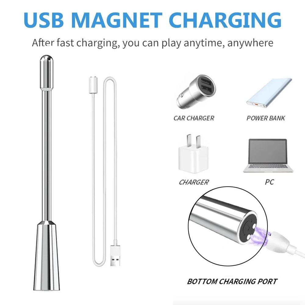 7 Hastigheter Metall Uretral Penisplugg Vibrasjon Mann Rustfritt Stål Penisplugg Kateter Dilator Vibrator Innsats Sexleketøy For Mann