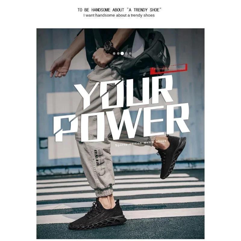 Fashion Men's Shoes Casual Mesh Summer Sneakers Breathable Lightweight Tenis Men Walking Sneaker Comfortable Masculino Zapatillas Hombre