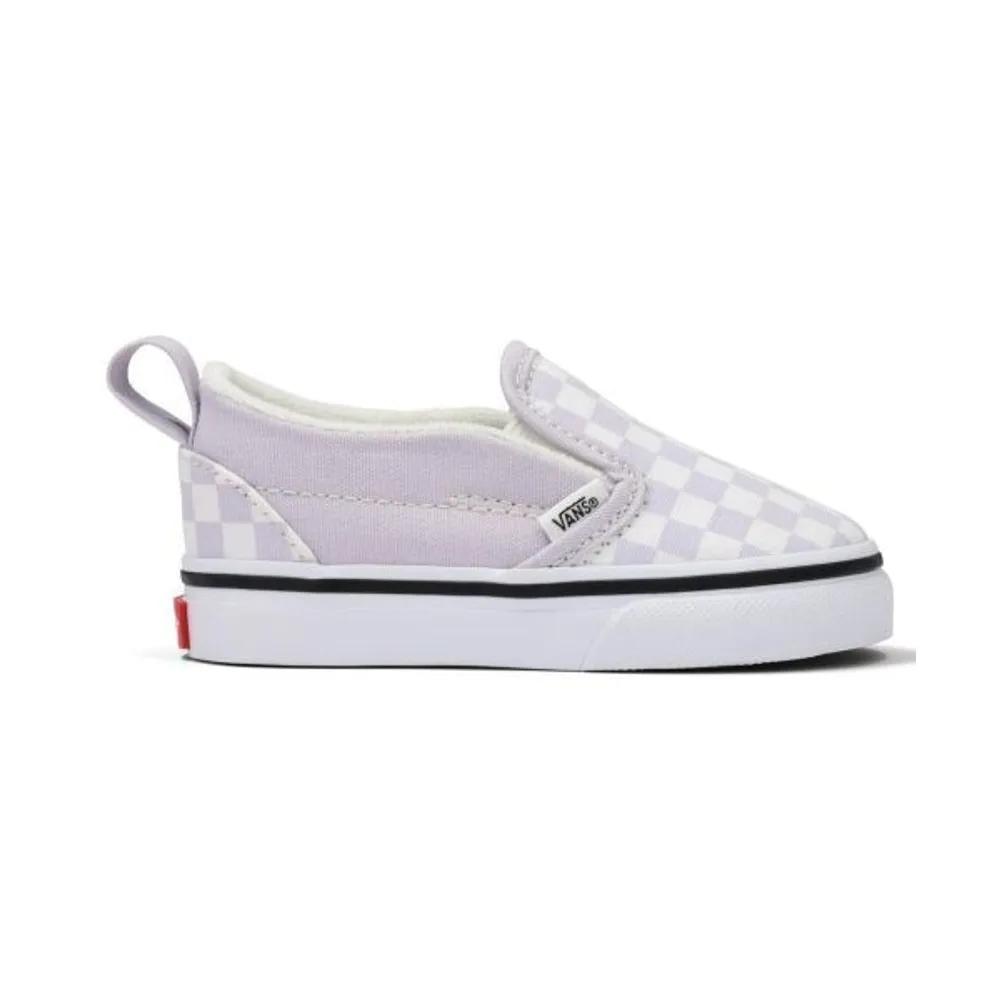 Vans KIDS Slip-On V Toddler Color Theory Checkerboard Lilac Mist 06 160