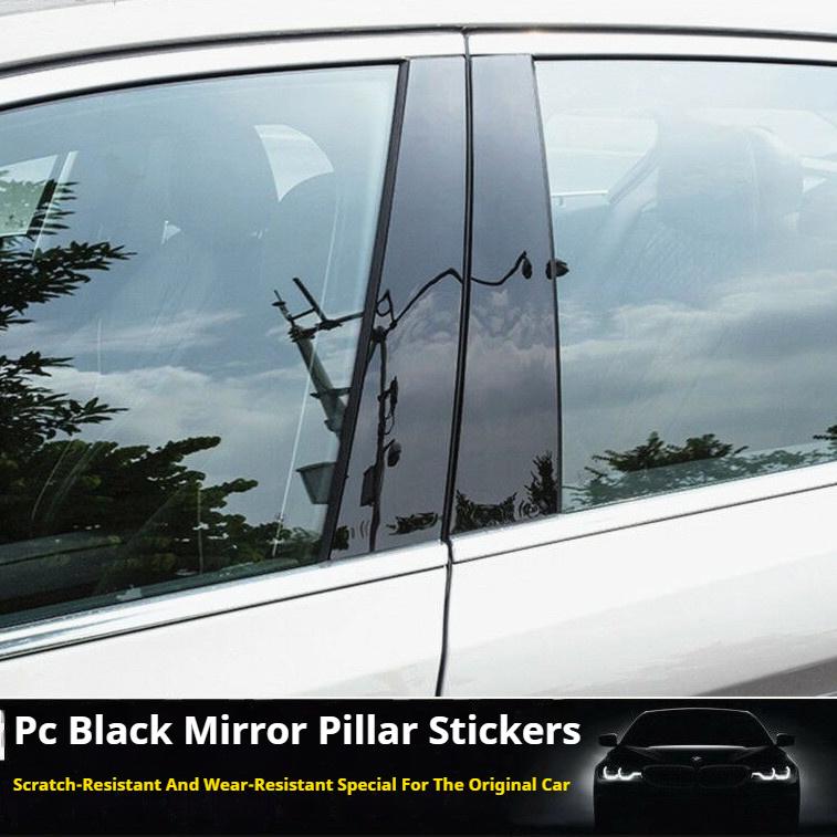 For Ford Explorer 2011 2012 2013 2014 2015 2016 2017 2018  6Pcs Car Door Window Pillar Posts Trim Covers Decorative Sticker