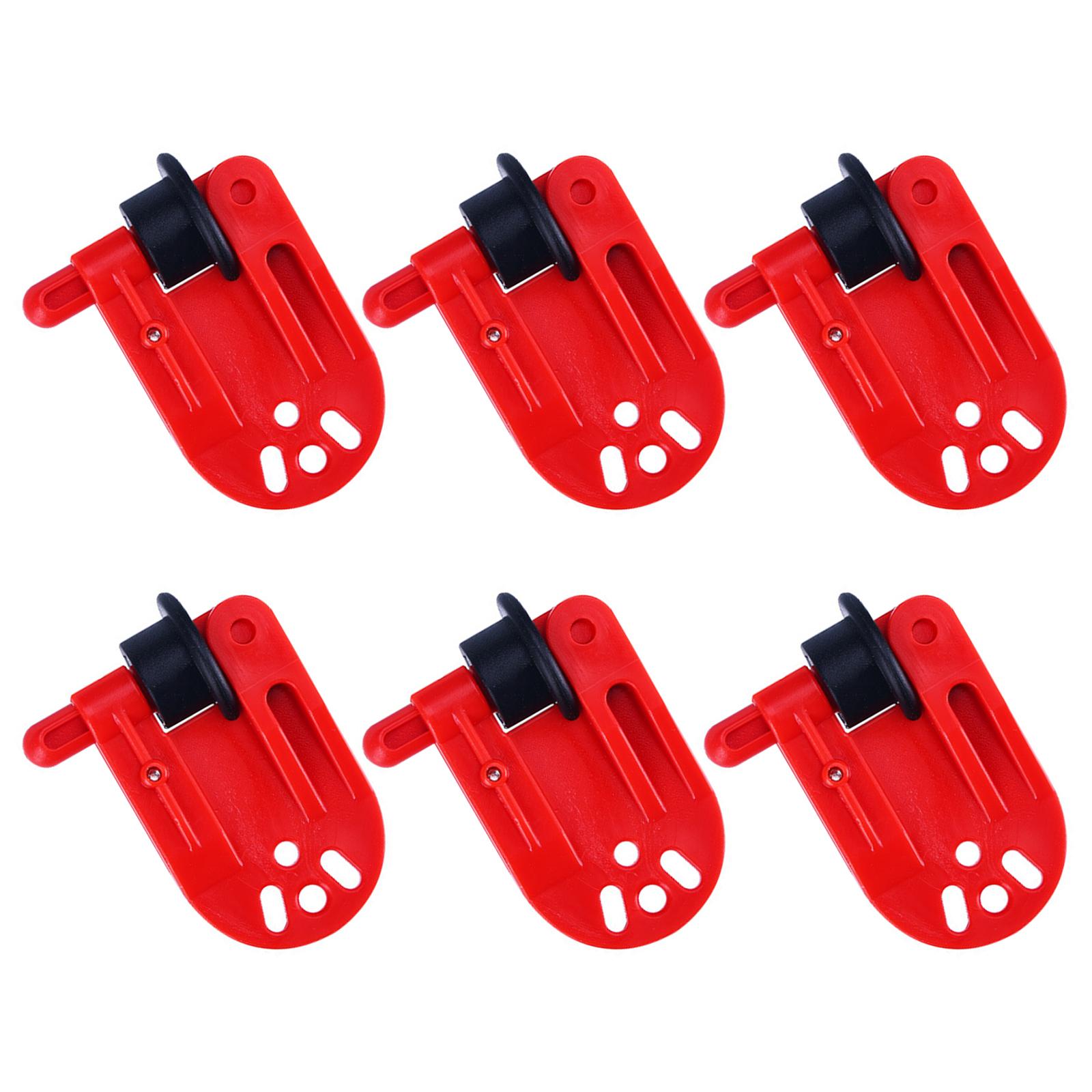 

6Pcs Heavy Tension Snap Release Clip Fishing In-line Side Clip Fishing Accessory Planer Board Release Clips 1 красный