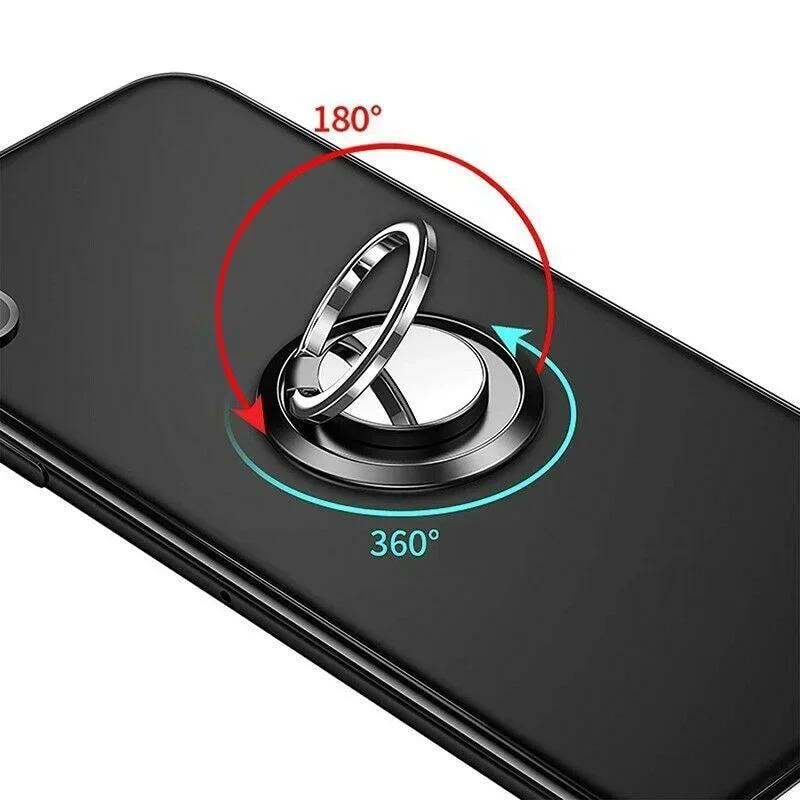 360 Grad drehbarer Fingerring Handyhalter für IPhone Samsung Xiaomi Huawei Halterung Kleber auf der Rückseite Magnetisch Kabelloses Laden-freundlich