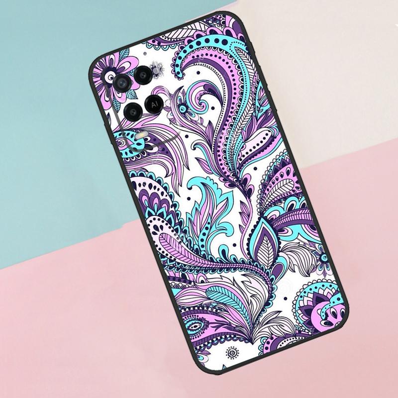 

Indian Floral Henna Mandala For Oppo A16 A76 A96 A15 A80 A60 A40 A94 A54 A98 A78 A18 A38 A58 A17 A77 A74 A57S Phone Case OPPO A58 4G