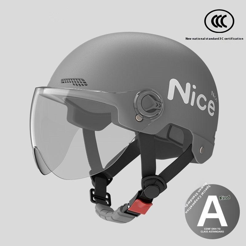 Electric Motorcycle Helmet Men's and Women's Battery Car Riding Sun Protection Summer Four Seasons Universal Helmet