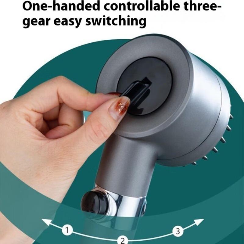 Modern Concise High Pressure Filter Shower Head Brush Rain Faucet Bathroom Accessories for Home Indoor Decoration Shower Head