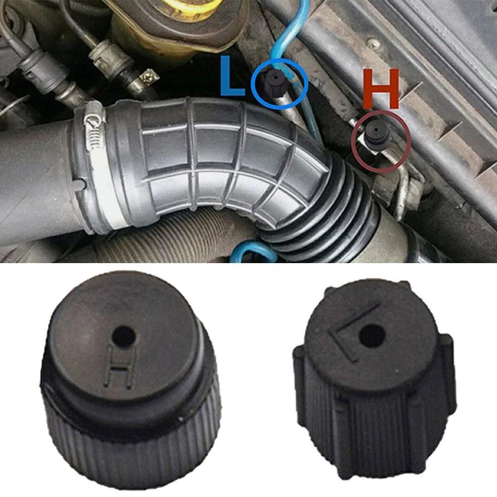 AC Valve Cap Kit Car AC Valve Cap Replacement Dust Covers Secure Fit