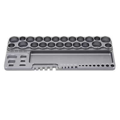 RC Tools Storage Rack Aluminum Alloy RC Screwdriver Scissors Tools Kit Organizer with Fixing