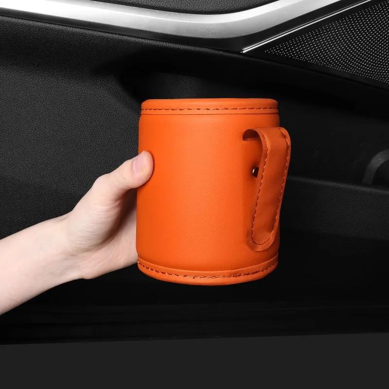 Car Water Cup Holder Multi-purpose Door Hanging Storage Box High-quality Car Cup Holder Universal Car Trash Can Auto Accessories