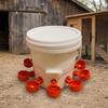 Automatic Chicken Water Dispenser, 9.1L Bucket Dispenser with