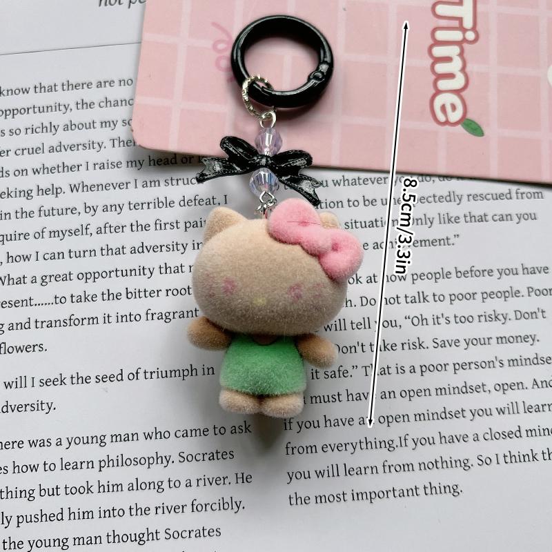 

Hello Kitty Keychains designed for Pouch Cartoon Hellokitty Pendent Key Chains Anime Extended Leg Kitty Keyring Phone Charm Cute And Charming