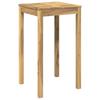 Garden Bar Table White 60 X 60.5 X 105 Cm Solid Acacia Wood