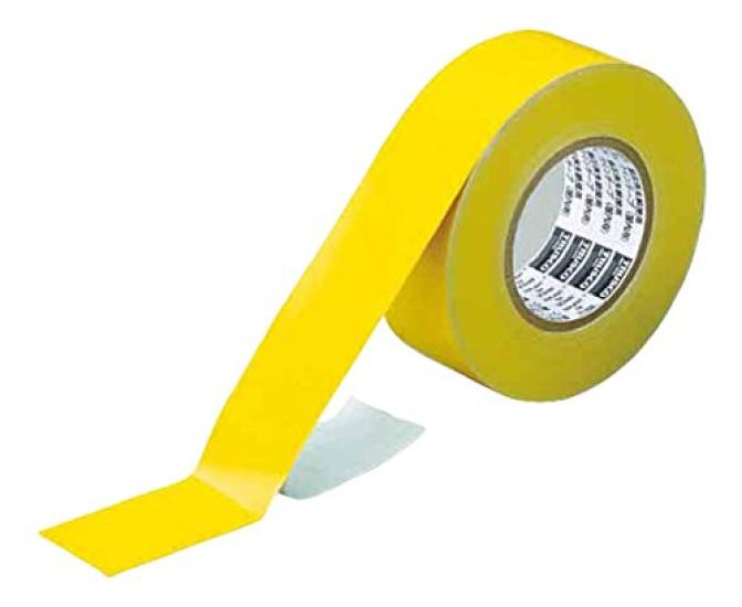TRUSCO Yellow Line 50mm X Indoor Use TLT-50EAY Tape, 50m,
