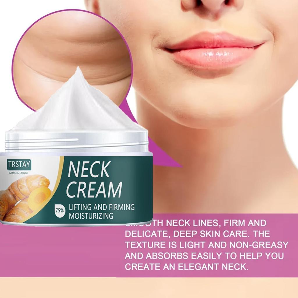 Firming Neck Cream - Face Moisturizer, Hyaluronic Acid - Double Chin Reduction, Firming Moisturizing Cream