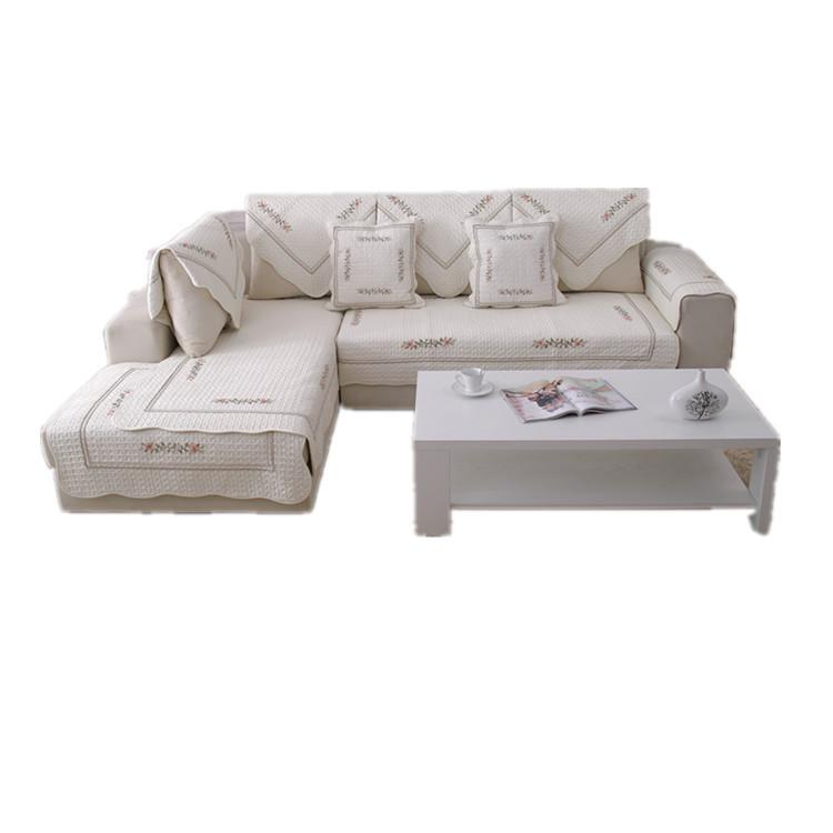 Pernă de canapea din țesătură de bumbac matlasată anti-alunecare brodata de toamnă și iarnă