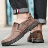 Handgefertigte lässige Lederschuhe für Herren, bequeme Fahrschuhe, weiche Leder-Loafer, Herrenschuhe, Mokassins, Werkzeugschuhe