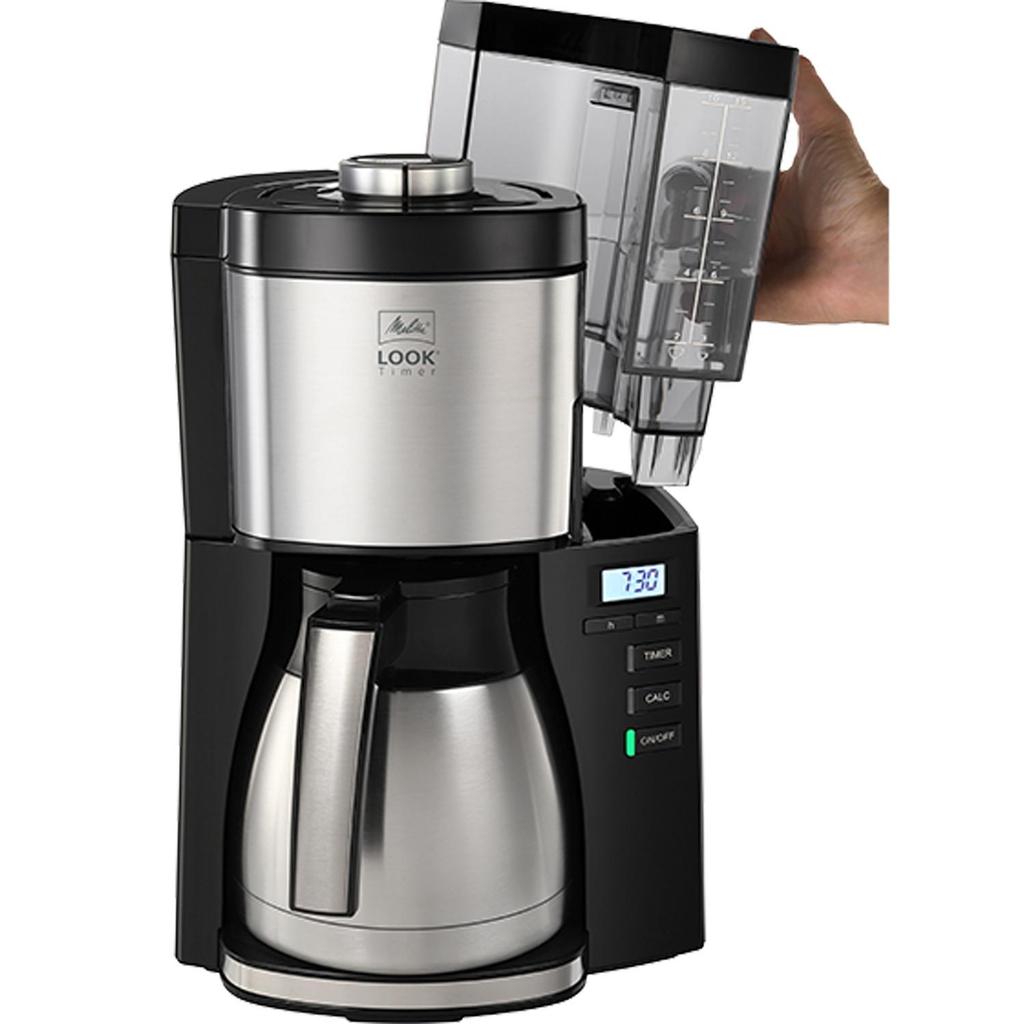 Melitta 1025-18 Drip Coffee Maker 1.25L Black/Silver
