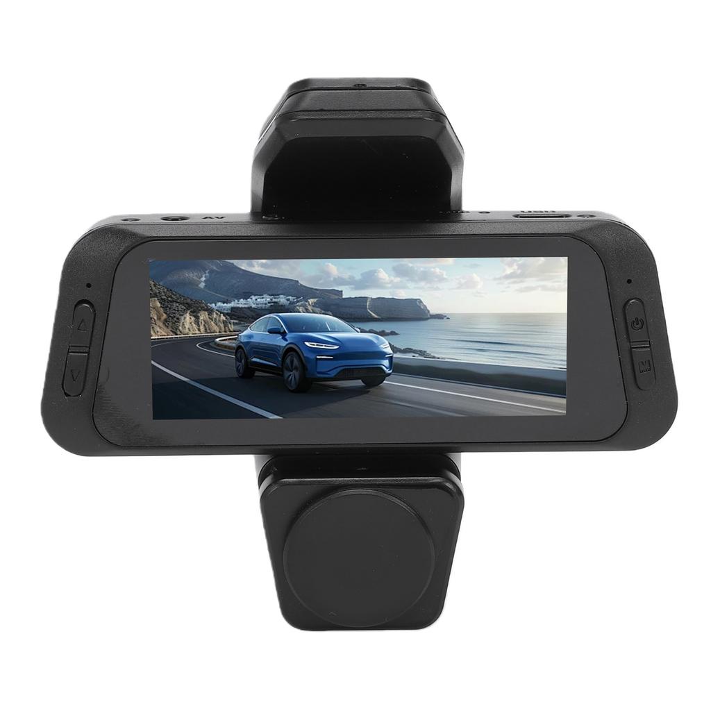 3 Channel Dash Cam 1080P HD Front Rear Inside Car Camera Recorder 360 Degree View Loop Recording 3.16 Inch Screen