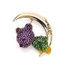 Enamel Animal Christmas Gifts Fashion Accessories Clothes Pin Moon Bear Brooch Brooch Pins