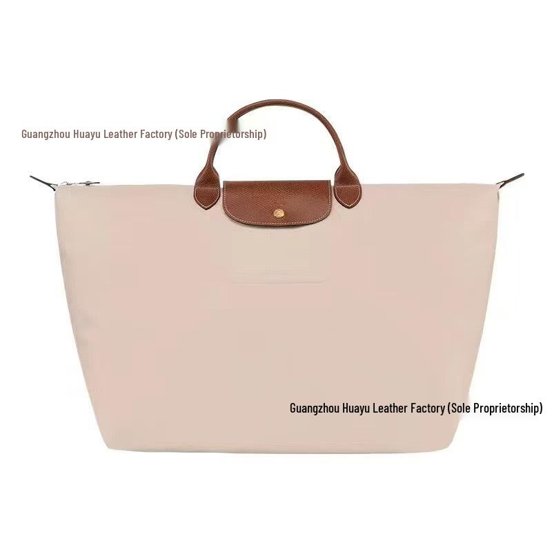 High-Quality Dragon-Inlaid Cowhide Travel Bag: Large, Lightweight, Waterproof Nylon Shoulder Handbag