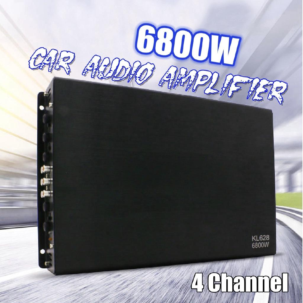 6800W 4 Channel Auto Audio Power Amplifier for car Stereo Amp Car Audio Amplifier 34x22x5cm