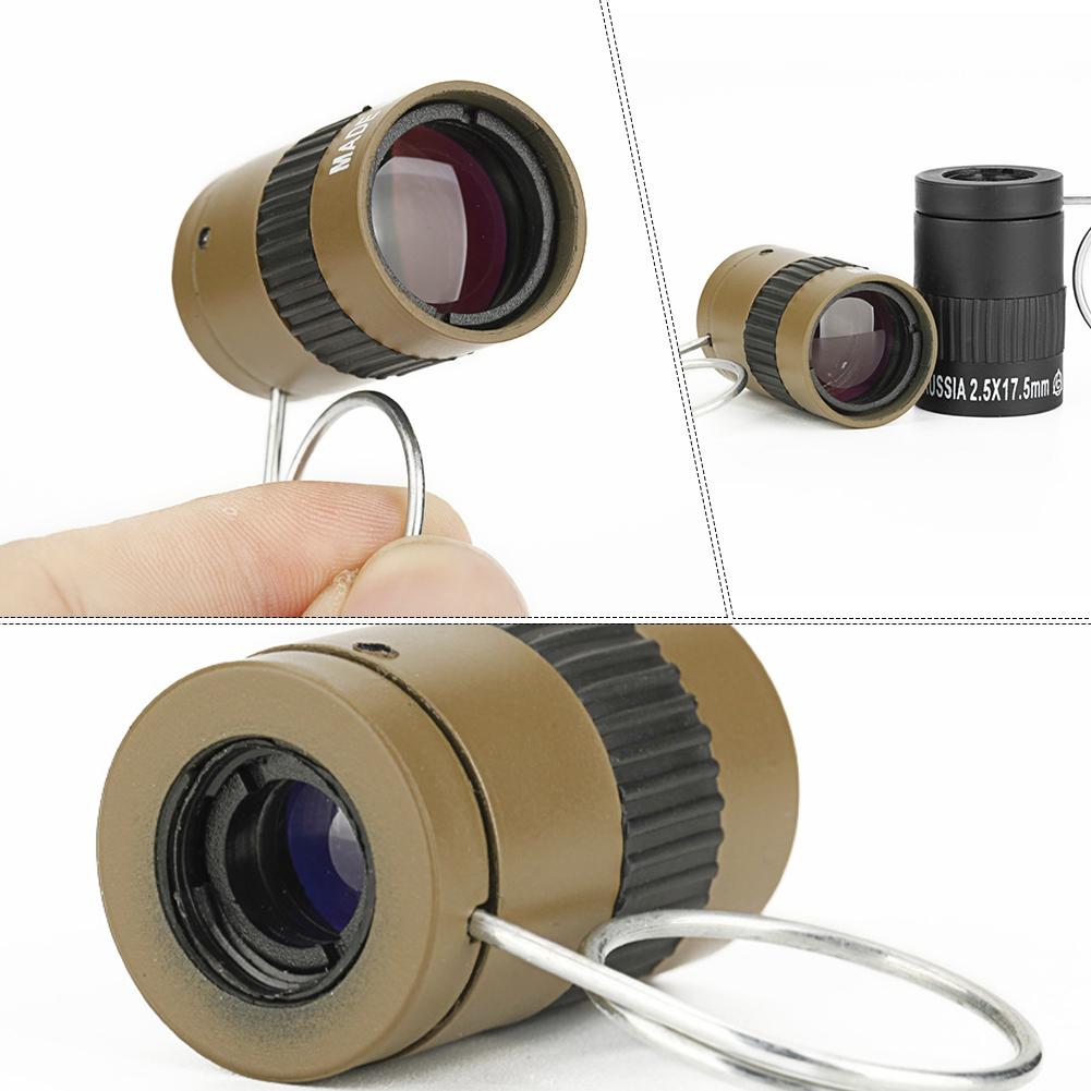 2.5X17.5MM HD Eye Protection Mini Telescope Single-Tube Telescope With Finger Buckle
