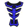 3D Rubber Universal Motorcycle Fuel Gas Tank Pad Protector Decal Sticker Blue