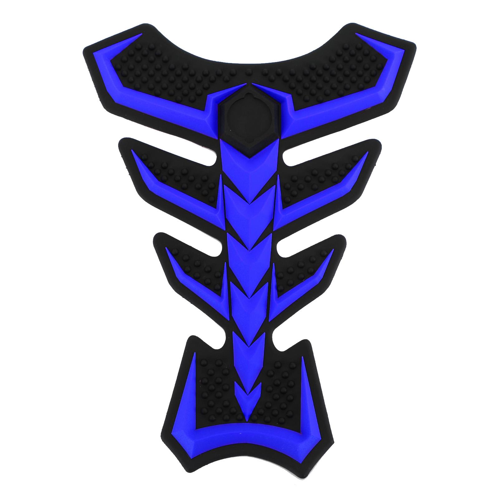 

3D Резиновая Универсальная Накладка на Топливный Бак Мотоцикла Защитная Наклейка Декаль Синяя