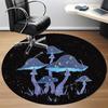 1PC Mushroom Fantasy Office Round Area Rug, Mat Suitable For Office, Under Office Chairs Bedroom Living Room Home Decor, Room Deco