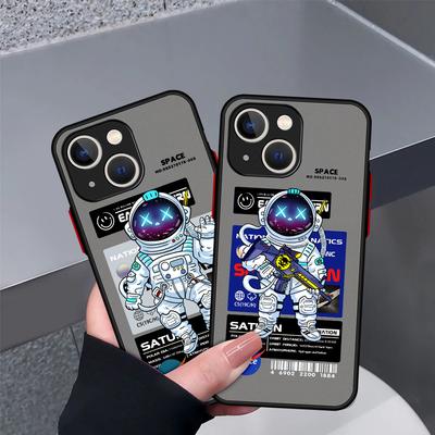 Coque d'astronaute tendance et cool pour Apple iPhone 13 11 Pro Max 12 Mini X XS SE 2022 2020 7 8 Plus 6 6S Sofe Edge Phone Cover Capa