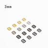 100pcs Copper Doll Belt Buckles Accessories Ultra-small 3mm Mini Shoes Buttons  Children Gift
