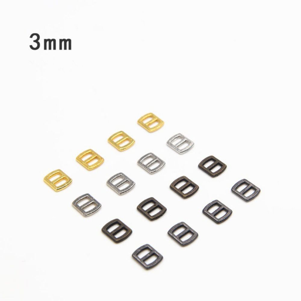 100pcs Copper Doll Belt Buckles Accessories Ultra-small 3mm Mini Shoes Buttons Children Gift