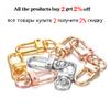 10pcs/lot 12*33mm Dog Buckle Zinc Alloy Bag Hook Buckle Key Ring Connectors For DIY Jewelry Making Supplies