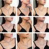 Ladies Jewelry Set New Simple And Versatile Bridal Wedding Dress Necklace Earrings Two -Piece Korean Rhinestone Wedding Necklace