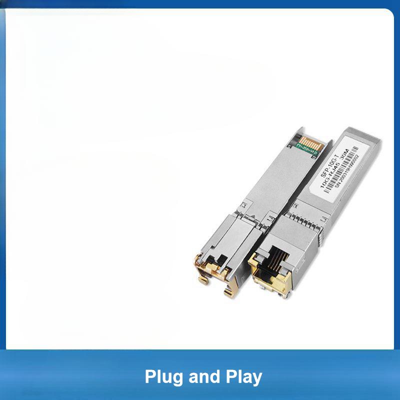 10G Adaptive Ethernet Module RJ45 Port, Optical To Electrical Conversion, 30m Range, Compatible with Huawei, ZTE, and Intel