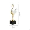 Decorative Statue Swan Figurine Alloy Collection Desktop Ornament Animal Sculpture for Entrance