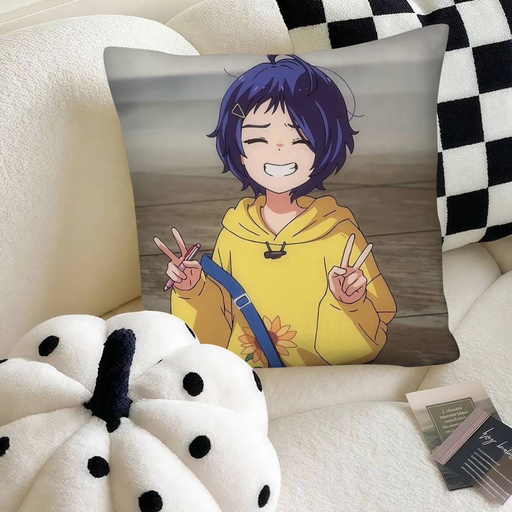 Anime The Stranger By The Beach Pillow Case Fashion Square Pillowcase Bedroom Sofa Room Ins Decoration Leisure
